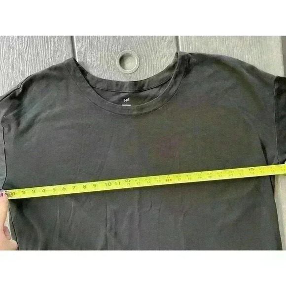 J JILL SIMPLY SUPIMA SCOOP NECK TUNIC TOP SZ 3XL BLACK 3/4 SLEEVES - Picture 5 of 8